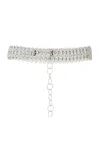 Rabanne Embellished Chain Belt In Silver