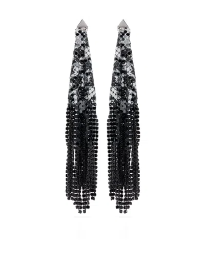 Rabanne Chainmail Earrings In Silver