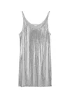 Rabanne Woman Mini Dress Silver Size 10 Aluminum In Silver