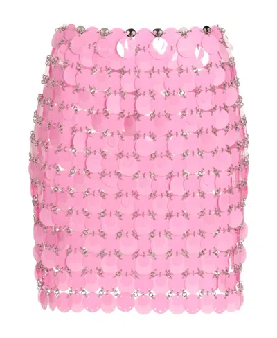 RABANNE PACO RABANNE CHAINMAIL HIGH-WAIST MINI SKIRT