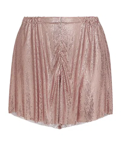 Rabanne Chainmail Mini Skirt In Gold