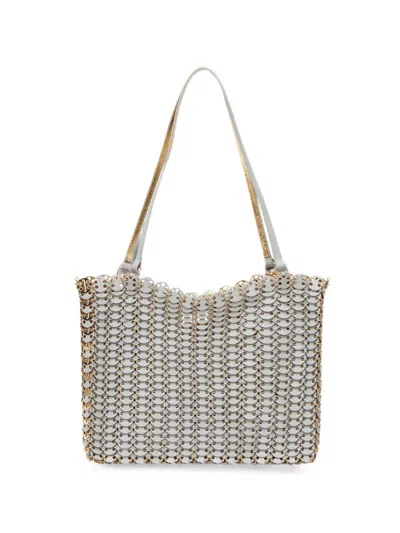 Rabanne Chainmail-effect Shoulder Bag In Gray