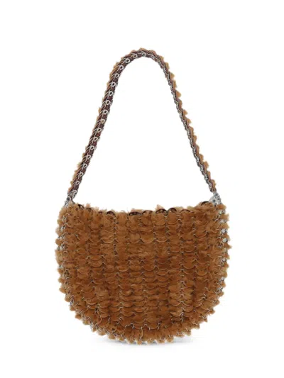 Rabanne Chain-strap Shoulder Bag In Brown