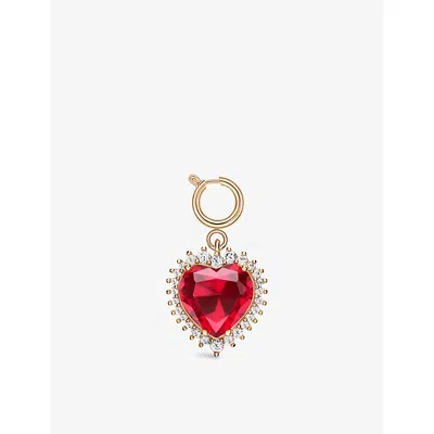 Rabanne Minaudiere Heart-shaped Metal Bag Charm Charm 2