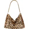 RABANNE RABANNE CHEETAH PRINT MESH SHOULDER BAG