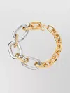 Rabanne Chunky Aluminum Chain Necklace In Neutrals