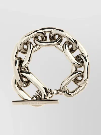 Rabanne Chunky Chain Link Bracelet In Metallic