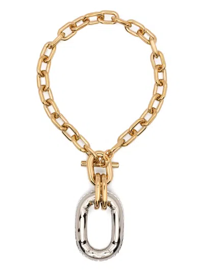 Rabanne Chunky-chain Necklace In Gold