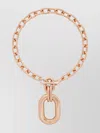 Rabanne Chunky Chain Oval Pendant Necklace In Gold