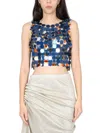 Rabanne Sequin Chain Link Sleeveless Top