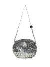Rabanne Clasp Chain Shoulder Bag In Metallic