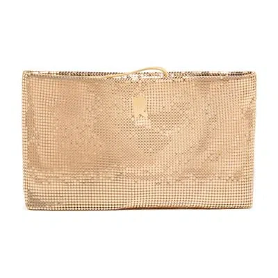 Rabanne Clutch Bag In Gold