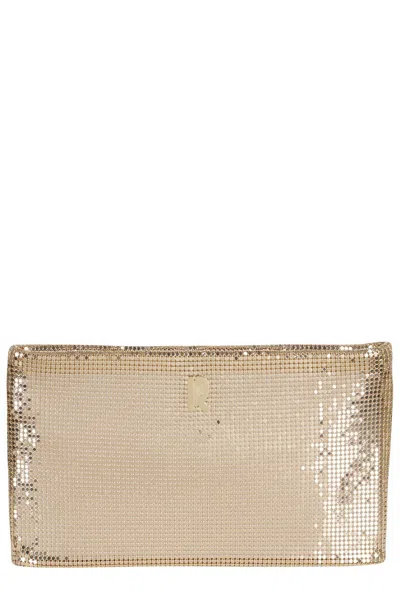 Rabanne Clutch Bag In Gold