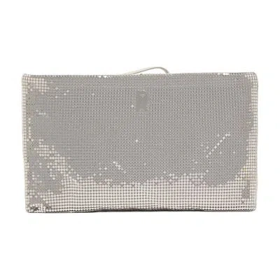 Rabanne Clutch Bag In Silver