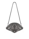 Rabanne Silver Pixel Clutch In Plata