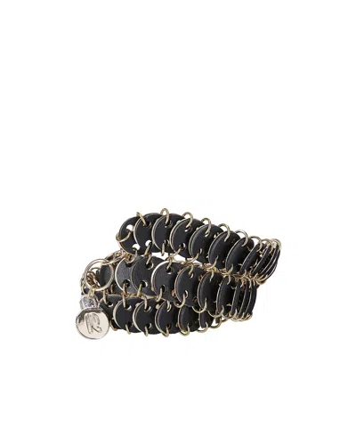 Rabanne Coin-link Belt In Black