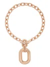 Rabanne Chunky Chain Oval Pendant Necklace In Gold