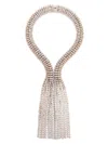 Rabanne Rhinestone-embellished Necklace In Grey