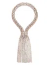 Rabanne Rhinestone-embellished Necklace In Grey