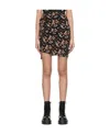 Rabanne Ssense Exclusive Black & Multicolor Capsule Pressions Ruched Mini Skirt In Black