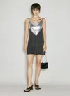 Rabanne Slim-fit Top With Metallic Inserts In Black