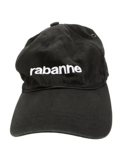 Pre-owned Rabanne Cotton Baseball Cap In Black/white