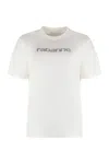 Rabanne Embellished Logo Regular T-shirt