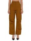 Rabanne Belt Loops Slacks In Brown
