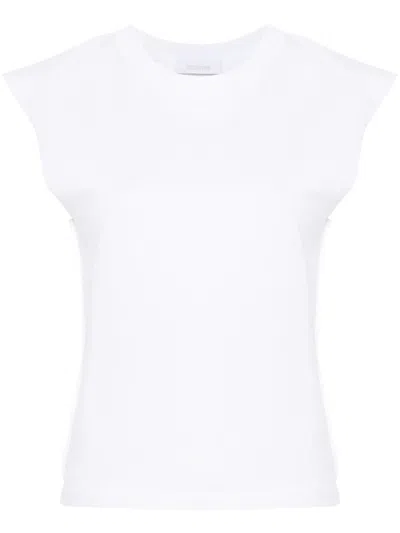Rabanne Chain-detail Cotton T-shirt In White