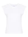 Rabanne Chain-detail Cotton T-shirt In White