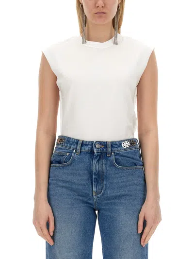 Rabanne Cotton T-shirt For Women In White