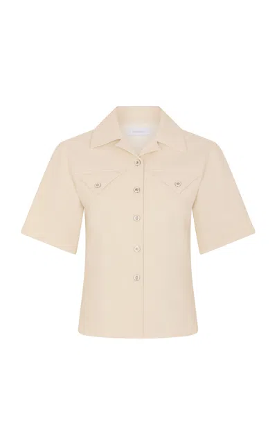 Rabanne Cotton-blend Shirt In Neutral