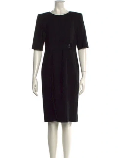 Pre-owned Rabanne Crew Neck Knee-length Dress In Black