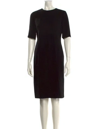 Pre-owned Rabanne Crew Neck Knee-length Dress In Black