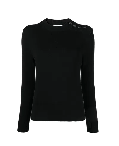 Rabanne Crew-neck Knit Jumper In Black