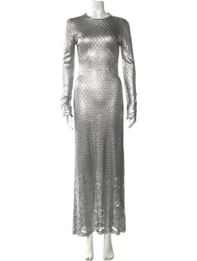 Pre-owned Rabanne Crew Neck Long Dress