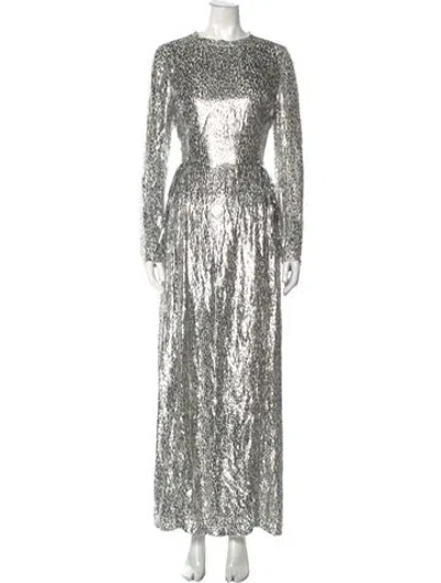 Pre-owned Rabanne Crew Neck Long Dress W/ Tags