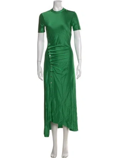Pre-owned Rabanne Crew Neck Long Dress W/ Tags In Green