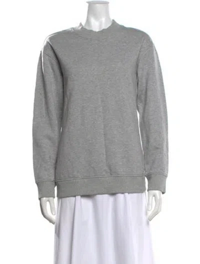 Pre-owned Rabanne Crew Neck Long Sleeve Sweatshirt In Grey