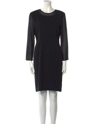 Pre-owned Rabanne Crew Neck Mini Dress In Black
