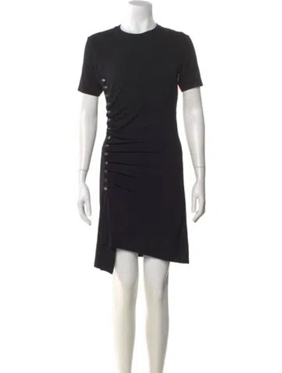 Pre-owned Rabanne Crew Neck Mini Dress In Black