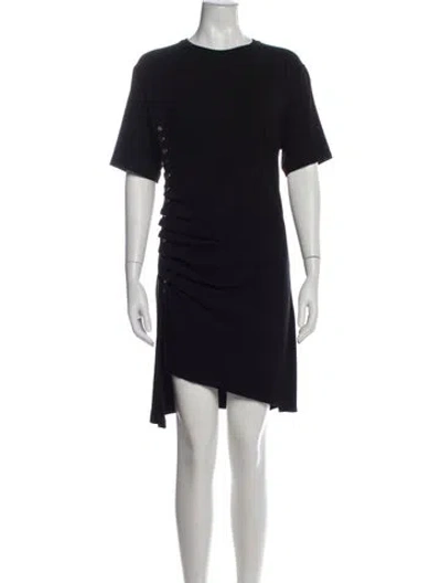 Pre-owned Rabanne Crew Neck Mini Dress In Blue