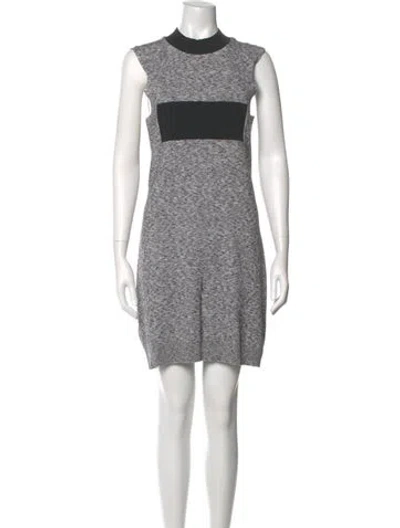 Pre-owned Rabanne Crew Neck Mini Dress In Multi