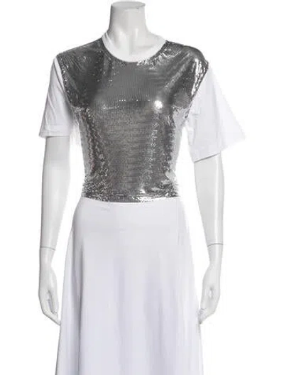 Pre-owned Rabanne Crew Neck Short Sleeve Top In Multicolor