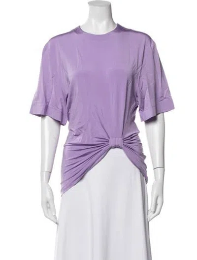 Pre-owned Rabanne Crew Neck Short Sleeve Top In Purple