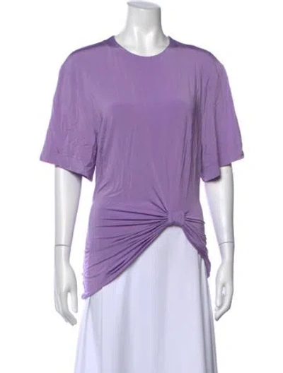 Pre-owned Rabanne Crew Neck Short Sleeve Top In Purple