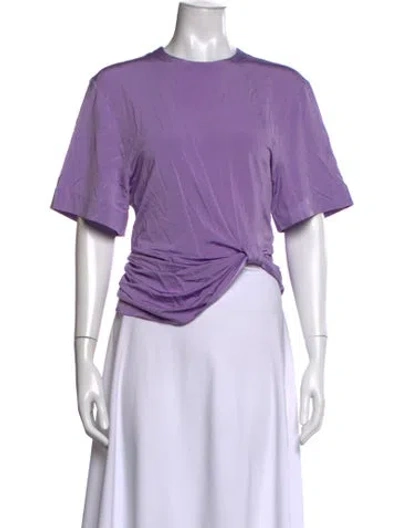 Pre-owned Rabanne Crew Neck Short Sleeve Top In Purple