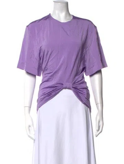 Pre-owned Rabanne Crew Neck Short Sleeve Top In Purple