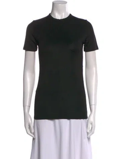 Pre-owned Rabanne Crew Neck Short Sleeve T-shirt In Black