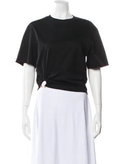 Pre-owned Rabanne Crew Neck Short Sleeve T-shirt In Black